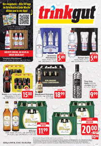 trinkgut Prospekt - Angebote ab 27.04. - Seite 1