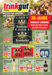 trinkgut Prospekt - Angebote ab 08.06. - Seite 1