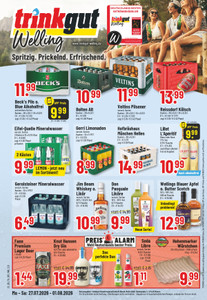 trinkgut Prospekt - Angebote ab 27.07. - Seite 1