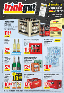 trinkgut Prospekt - Angebote ab 07.09. - Seite 1