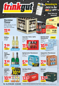 trinkgut Prospekt - Angebote ab 07.09. - Seite 1