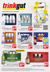 trinkgut Prospekt - Angebote ab 07.09. - Seite 1