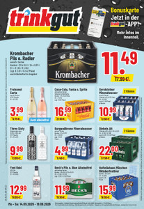 trinkgut Prospekt - Angebote ab 14.09. - Seite 1