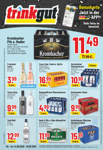 trinkgut Prospekt - Angebote ab 14.09. - Seite 1