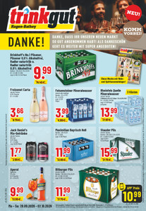 trinkgut Prospekt - Angebote ab 28.09. - Seite 1