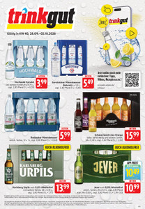 trinkgut Prospekt - Angebote ab 28.09. - Seite 1