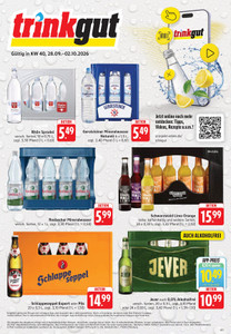 trinkgut Prospekt - Angebote ab 28.09.