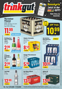 trinkgut Prospekt - Angebote ab 12.10. - Seite 1