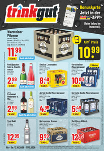 trinkgut Prospekt - Angebote ab 12.10. - Seite 1