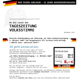 DGG Deutsche Goldmünzen Prospekt