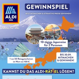 ALDI SÜD Prospekt - Gewinnspiel September
