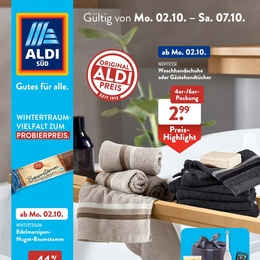 ALDI SÜD Prospekt - Angebote ab 02.10.