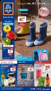 ALDI SÜD Prospekt - Gültig von Mo. 29.7. – Sa. 3.8.