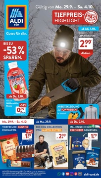 ALDI SÜD Prospekt - Angebote ab 29.09.