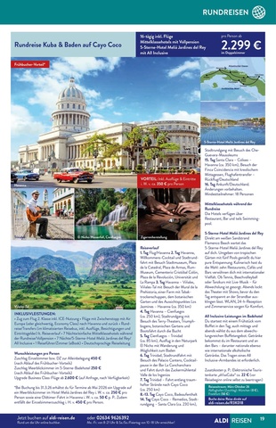 Vorschau des ALDI SÜD Prospekts - Urlaub & Reisen, Seite 19