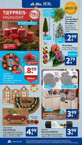 Vorschau des ALDI SÜD Prospekts - Günstige Weihnachtsdeko für ein stimmungsvolles Fest, Seite 4