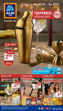 ALDI SÜD Prospekt - Angebote ab 22.12. - Seite 1