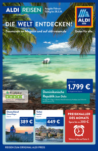 ALDI SÜD Prospekt - ALDI Reisen Februar 2026