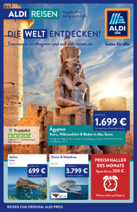 ALDI SÜD Prospekt - ALDI Reisen März 2026