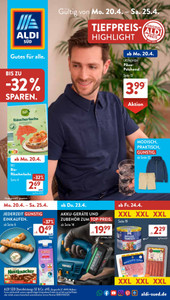 ALDI SÜD Prospekt - Gültig von Mo 20.4. bis Sa. 25.4.