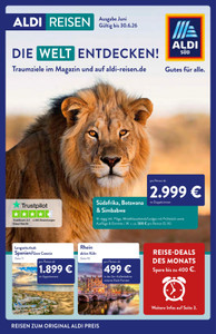 ALDI SÜD Prospekt - ALDI Reisemagazin Juni 2026