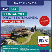 ALDI SÜD Prospekt - Urlaub & Reisen