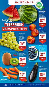 ALDI SÜD Prospekt - Angebote ab 27.07.