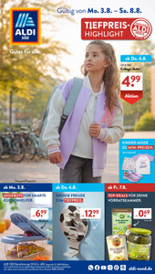 ALDI SÜD Prospekt - Angebote ab 03.08. - Seite 1