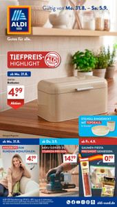 ALDI SÜD Prospekt - Angebote ab 31.08. - Seite 1