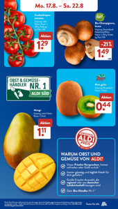ALDI SÜD Prospekt - Angebote ab 17.08.
