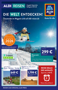 ALDI SÜD Prospekt - ALDI Reisen September 2026 - Seite 1