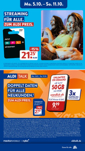 ALDI SÜD Prospekt - Angebote ab 05.10.