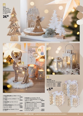 Vorschau des ROFU Prospekts - Günstige Weihnachtsdeko für ein stimmungsvolles Fest, Seite 5