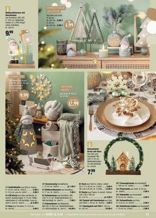 Vorschau des ROFU Prospekts - Günstige Weihnachtsdeko für ein stimmungsvolles Fest, Seite 13