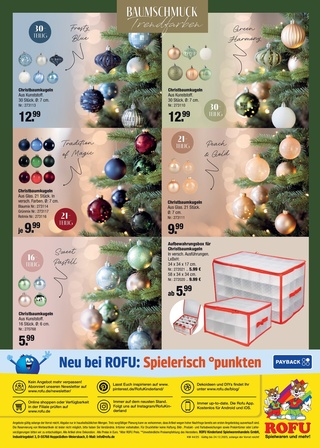Vorschau des ROFU Prospekts - Weihnachtsbaum & Schmuck, Seite 24