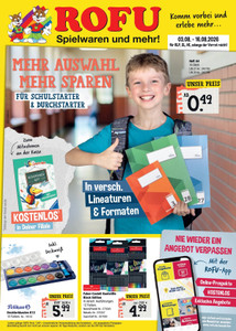 ROFU Prospekt - Angebote ab 03.08.