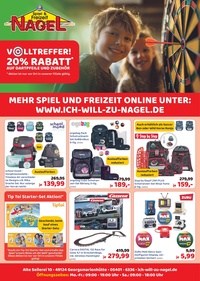 Spiel + Freizeit Nagel Prospekt - Volltreffer 20 % Rabatt
