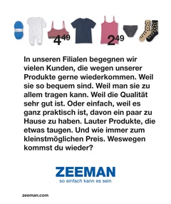 Zeemann Prospekt - Produkte, für die man wiederkommt