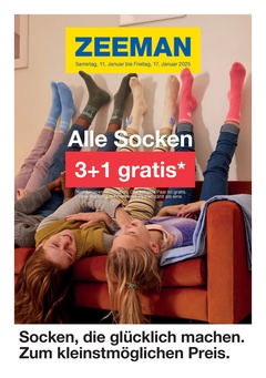 Zeemann Prospekt - Alle Socken 3+1 gratis