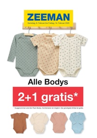 Zeemann Prospekt - Alle Bodys 2+1 gratis