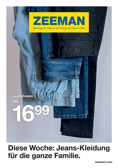 Zeemann Prospekt - Jeans-Kleidung für die ganze Familie