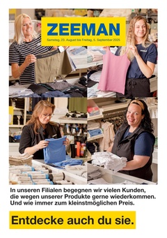 Zeemann Prospekt - Angebote ab 23.08.