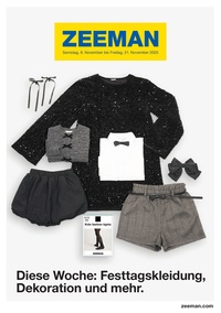 Zeemann Prospekt - Festtagskleidung, Dekoration und mehr