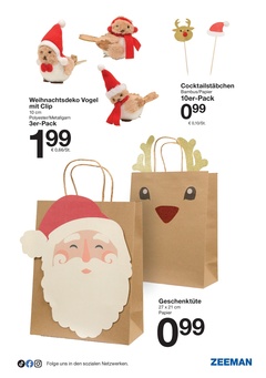 Zeemann Prospekt - Festtagskleidung, Dekoration und mehr
