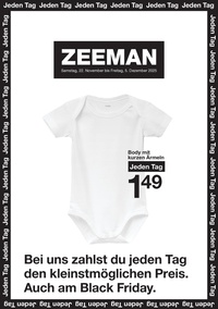 Zeemann Prospekt - Angebote ab 22.11.