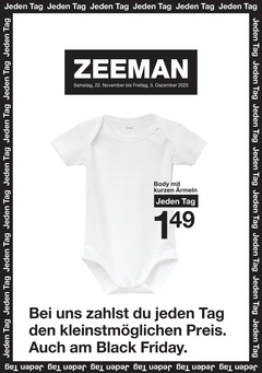 Zeemann Prospekt - Angebote ab 22.11. - Seite 1