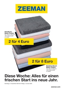 Zeemann Prospekt - Alles für einen frischen Start ins neue Jahr.