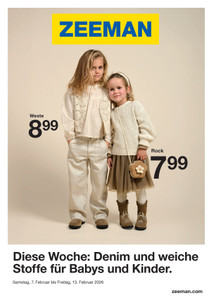 Zeemann Prospekt - Denim und weiche Stoffe für Babys und Kinder.