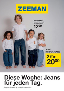 Zeemann Prospekt - Jeans für jeden Tag.