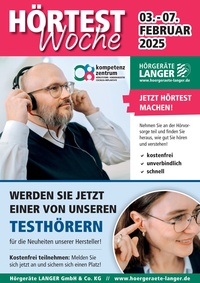 Hörgeräte Langer Prospekt - Hörtest Woche